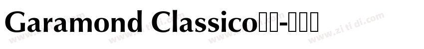 Garamond Classico字体字体转换